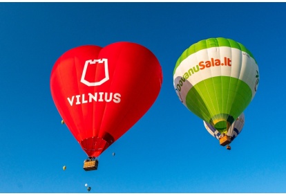 Skrydis oro balionu Vilniuje